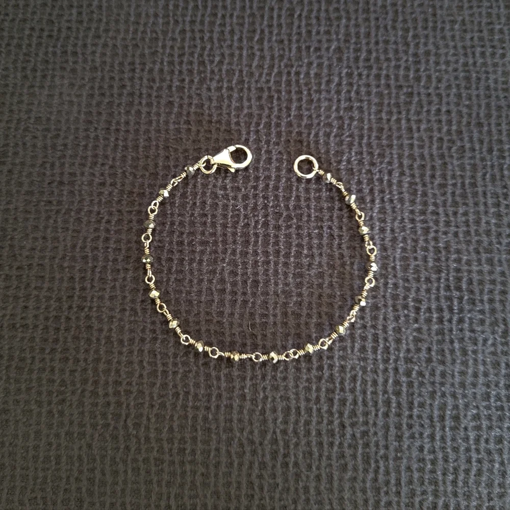 ✨️HP✨️ Dainty Gold💛 Pyrite Bracelet Trio3️⃣ - NWOT